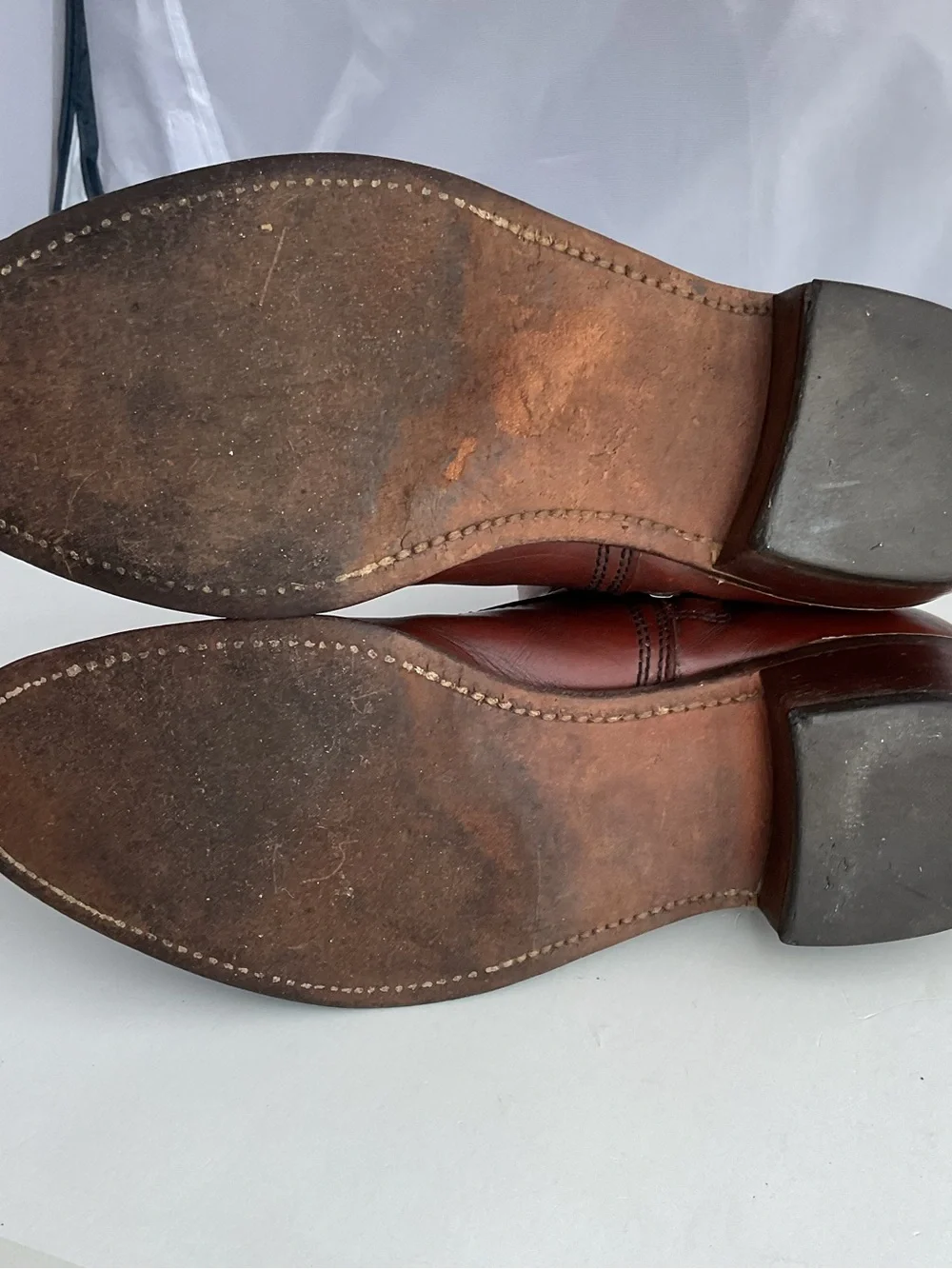 Handmade Brown Leather Side Zipper Ankle Boots #232/3065 Men’s Size 10.5 D